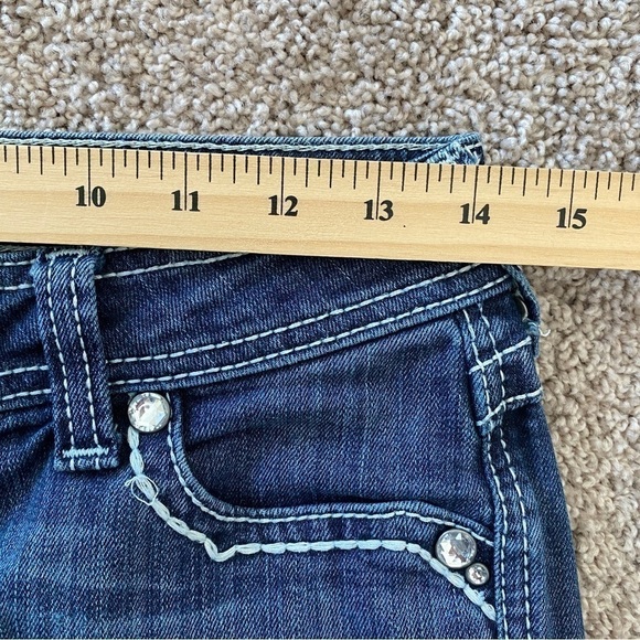 ARIAT Ruby Bootcut Jeans Low Rise Womens 26S Bling Jeweled Embellished - Picture 12 of 14